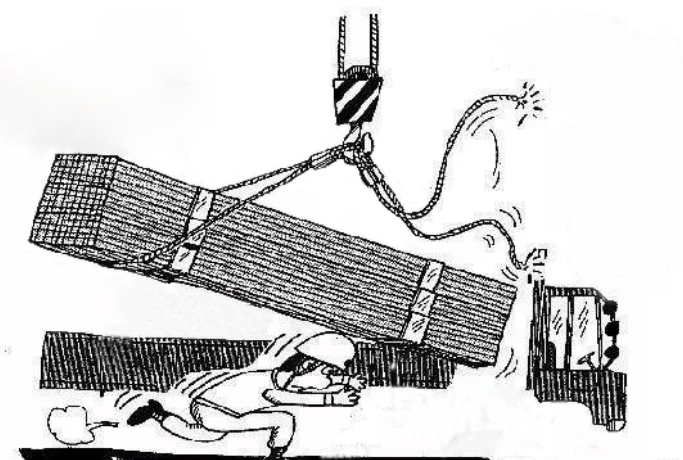 吊裝作業(yè)錯(cuò)誤示范